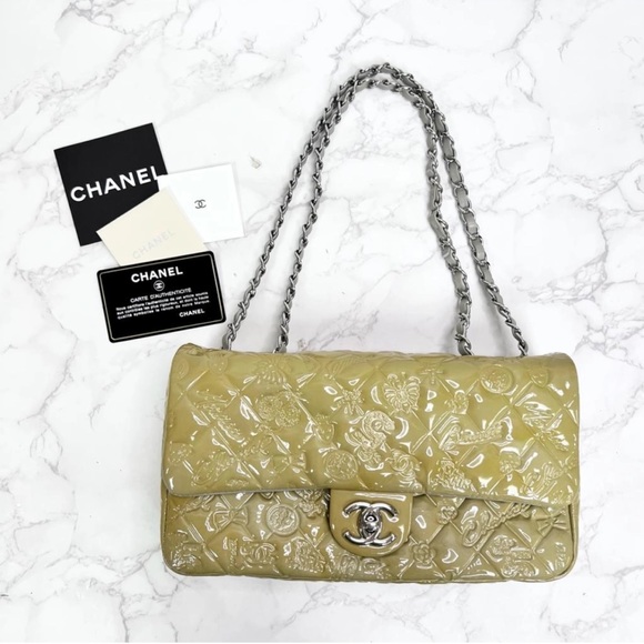 Chanel patent leather flap bag - Picture 7 of 8